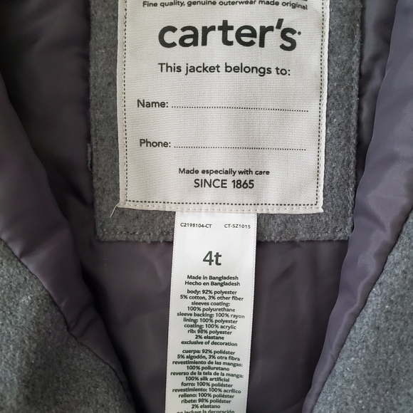 Boys Carter's Jacket - Picture 2 of 2